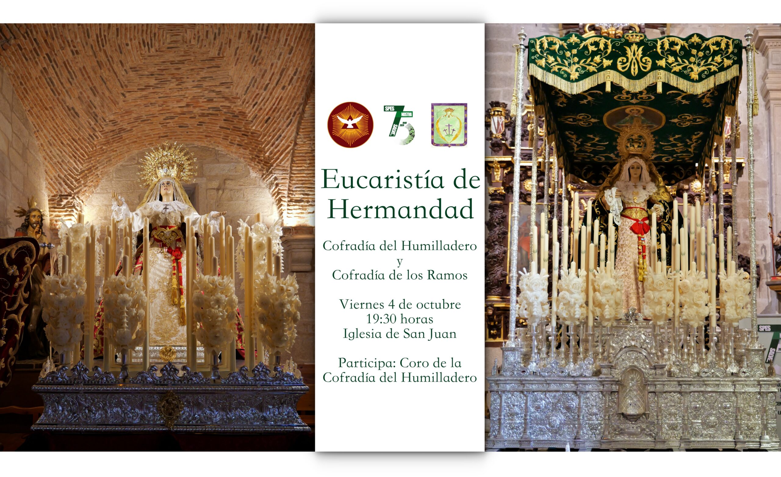 Eucaristía de Hermandad en la iglesia de San Juan Bautista