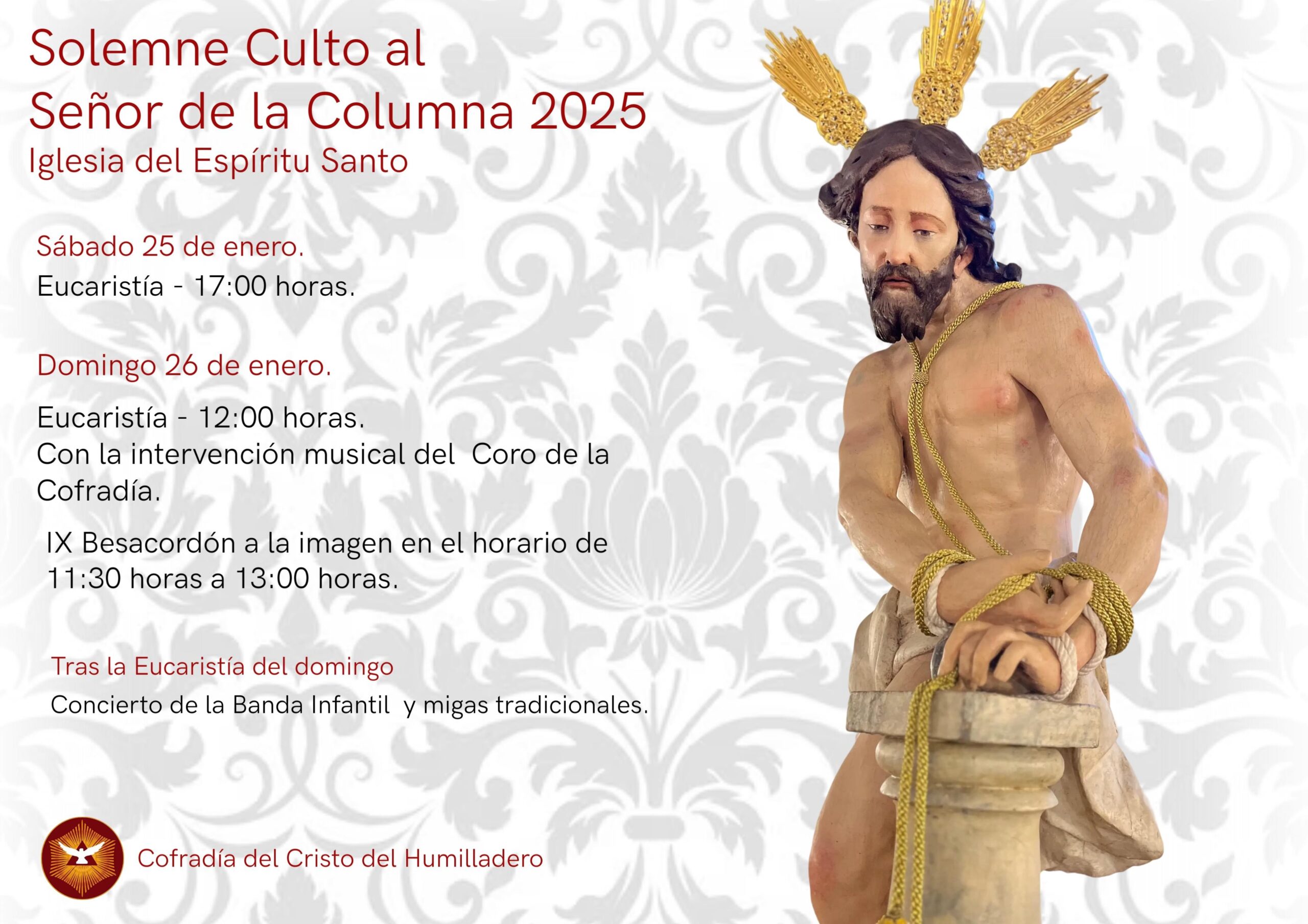Solemne Culto al Señor de la Columna 2025